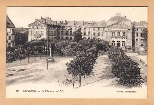 CPA Saverne, Le Chateau, ungel.
