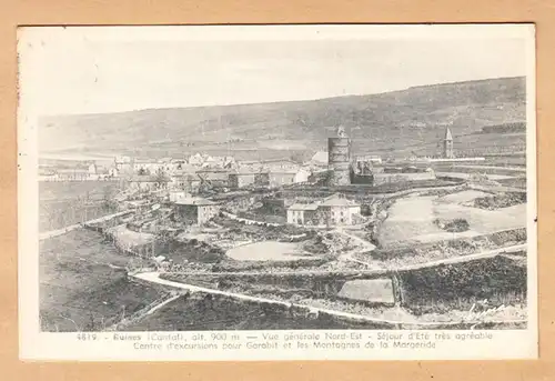 CPA Ruines ( Cantal ) Vue generale, gel. 1947