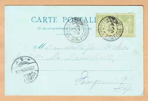 CPA Parc de Versailles, Pot Bouillant, Triomphe, Grotte, gel. 1900