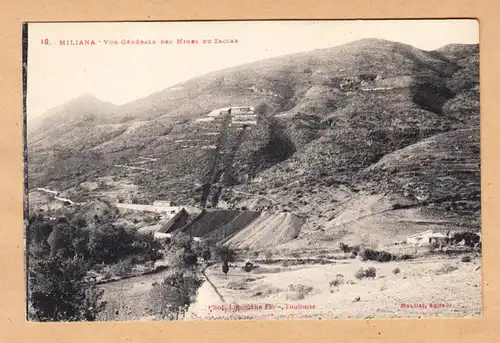 CPA Miliana, Vue generale des Mines du Zaccar, ohne.