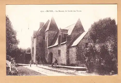CPA Elven, La Maison du Garde des Tours, ungel.