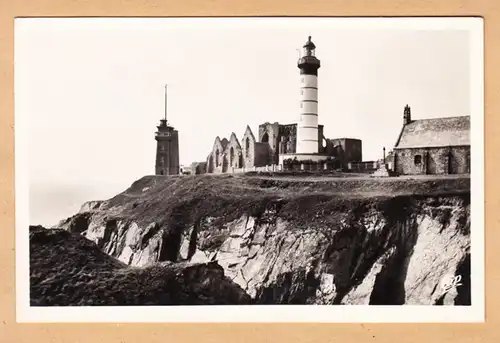 CPA La Porte de St-Mathieu, Le Phare et l'Abbaye St-Mathieu, ungel.