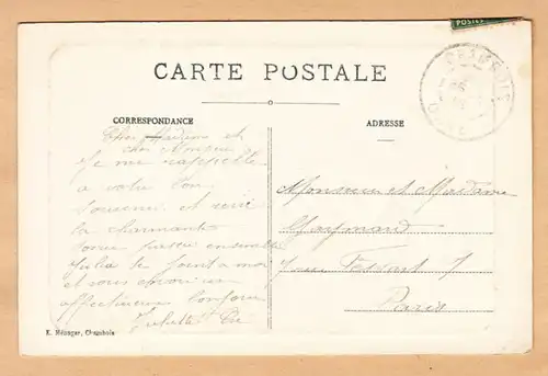 CPA Chambois, Le Donjon- Xll siecle, gel. 1918
