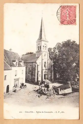 CPA Côte d'Or, Eglise de Commarin, gel. 1904