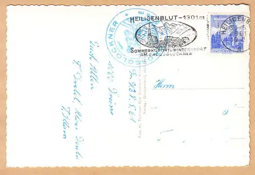 AK Grossglockner Hochalpenstrasse, Hotel-Pension Wallack- Haus am Hochtor, gel. 1961