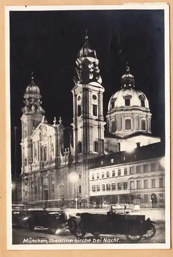 AK Munich, église théâtrale de nuit, gel.1931