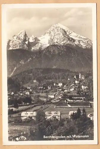 AK Berchtesgaden avec Watzmann, gel.