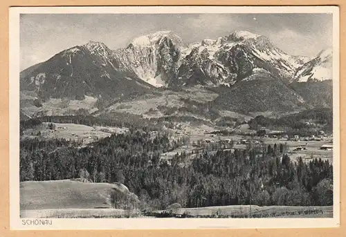 AK Berchtesgaden- Schönau, vue d'ensemble, unshil.