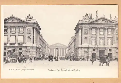 CPA Paris, Royale et la Madeleine, ungel.