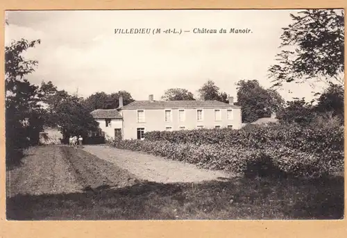 CPA Villedieu, Château du Manoir, engl. 1943