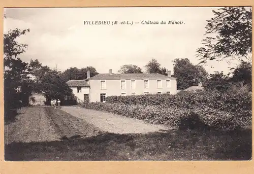 CPA Villedieu, Château du Manoir, gel. 1943