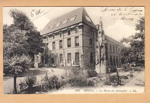 CPA Rouen, Le Musee des Antiquites, gel. 1915