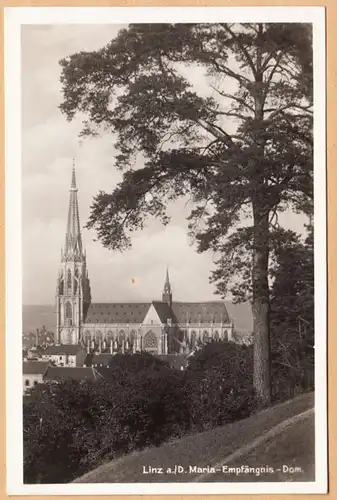 AK Linz a.D. Maria-Empfängnis- Dom, Feldpost, gel. 1941