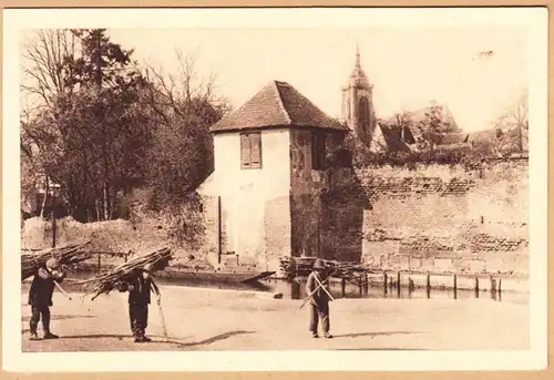 CPA Colmar, Restaurant "Central" Dimanche. le 8 aout 1954, Dejeuner, ungel.