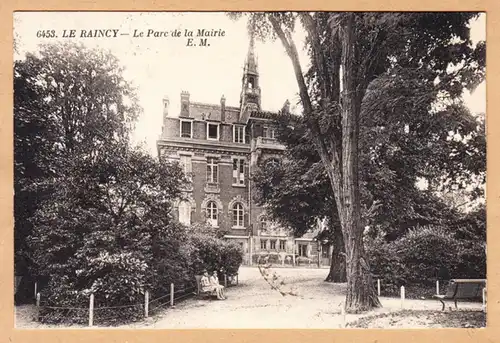 CPA Le Raincy, Le Parc de la Mairie, en 1935