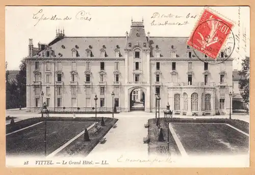 CPA Vittel Contrexeville, Le Grand Hotel, gel. 1907