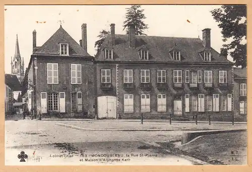 CPA Mondoubleau-La Rue St Pierre et Maison d'Alphonse Karr, ungel.