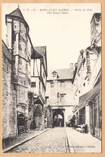 CPA Mont Saint Michel, Porte du Roi, ohn.