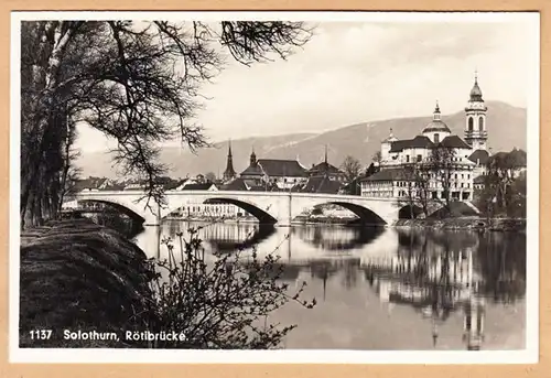 CPA Solothurn, Rötibrücke, ungel.