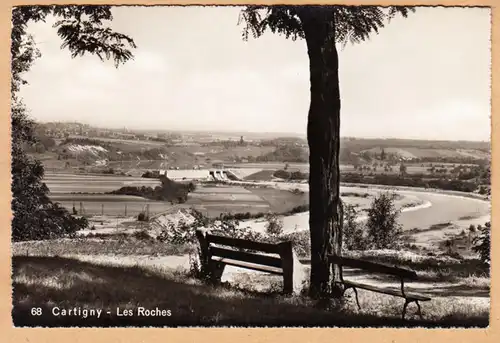 CPA Cartigny, Les Roches, ungel.