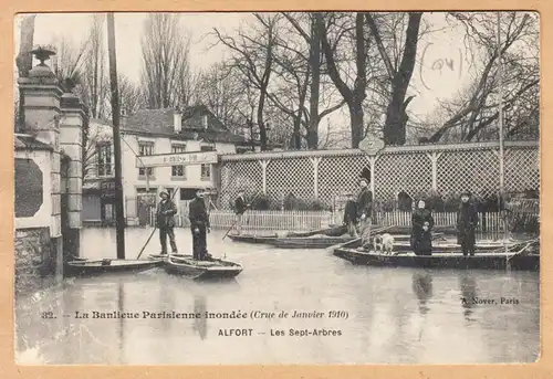 CPA Alfort, Les Sept-Arbres, englouti 1910