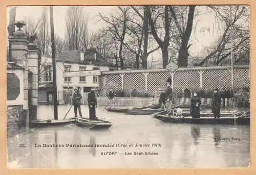 CPA Alfort, Les Sept-Arbres, gel. 1910