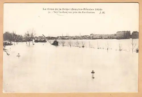 CPA Conflans Saint Honorine, Vue pris des Fortification, ungel.