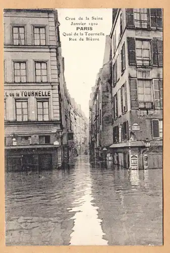 CPA Paris, Quai de la Tournelle, rue de Bievre, ohnl.