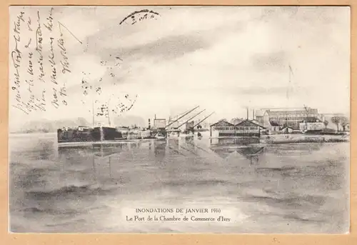 CPA Ivry sur Seine, Le Port de la Chambre de Commerce d'Ivry, gel. 1910