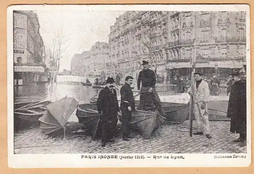 CPA Paris, Inonde, Rue de Lyon, ungel.