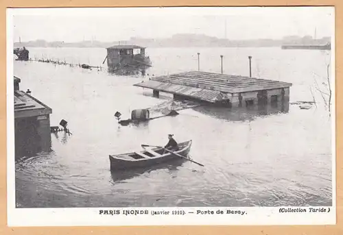 CPA Paris, Inonde, Porte de Berey, ungel.