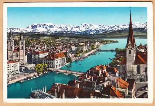CPA Zurich et les Alpes, non compris les îles Canaries.