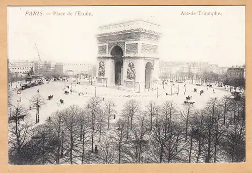 CPA Paris - Place de l'Etoile, Arc de Triomphe, gel. 1911