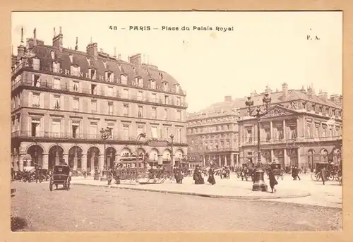 CPA Paris, Place du Palais Royal, ohn.