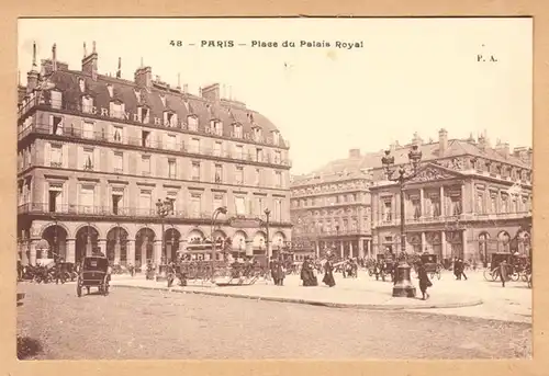 CPA Paris, Place du Palais Royal, ungel.