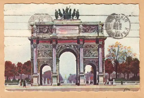 CPA Paris, L Arc de Triomphe du Carrousel, en date de 1930