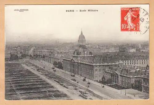 CPA Paris, Ecole Militaire, gel. 1913