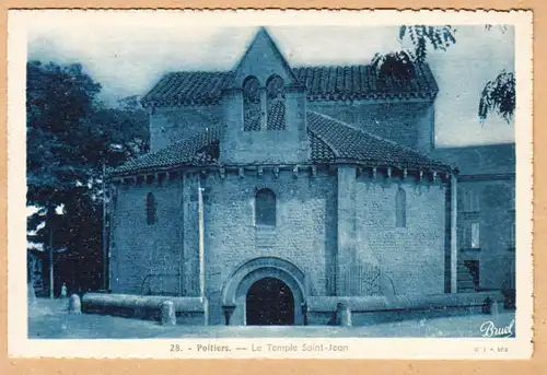 CPA Poitiers, Le Temple Saint Jean, ungel.