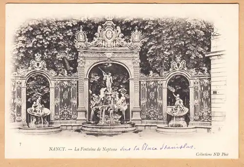 CPA Nancy, La Fontaine de Neptune, ungel.