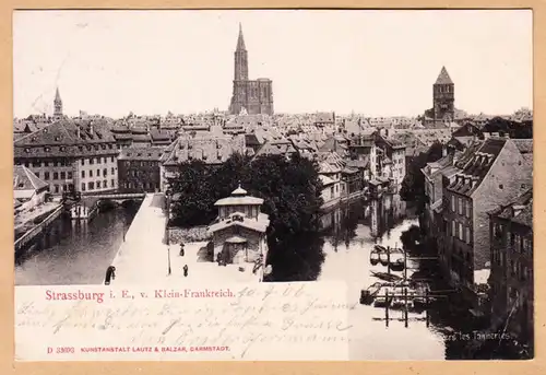 CPA Strassburg vom Klein-Frankreich, gel. 1906