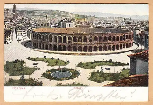 CPA Verona, Anfiteatro, gel. 1906