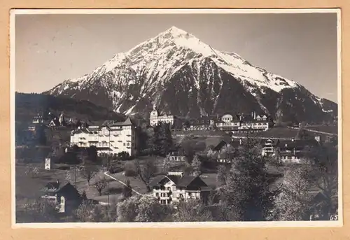 CPA Spiez am Thunersee mit Niesen, gel. 1926