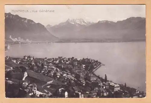 CPA Montreux, Vue Generale, gel.