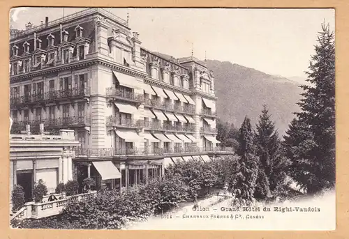 CPA Glion, Grand Hotel du Righi-Vaudois, gel. 1908