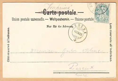 CPA Genève, Lac Leman, voilier, gel. 1905