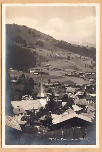 CPA Zweisimmen, Totalansicht, gel.