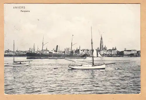 CPA Anvers, Panorama, gel. 1908