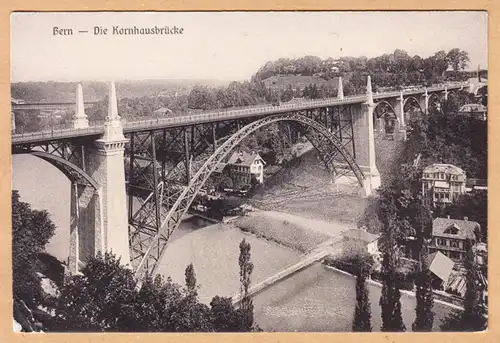 AK Berne, le pont de Kornhaus, unhäll.