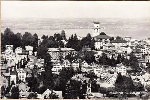 AK Heiden, Stadtansicht mit Kirche, gelaufen 1962