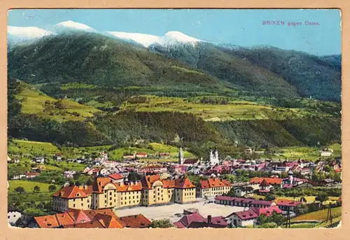 AK Brixen gegen Osten, gel. 1915